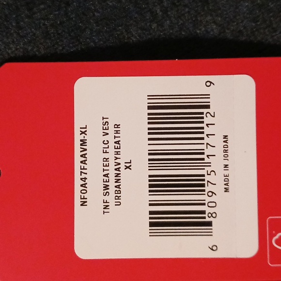 The North Face "Urban Navy Heather" Sweater Fleece Vest in Size XL  (NWT) - Picture 6 of 7